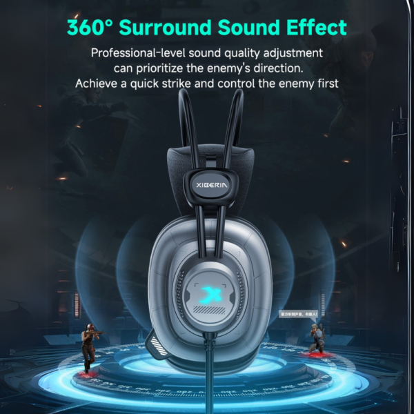 Tai nghe Gaming Xiberia X8 Âm Thanh 360 Độ - Hình ảnh 2