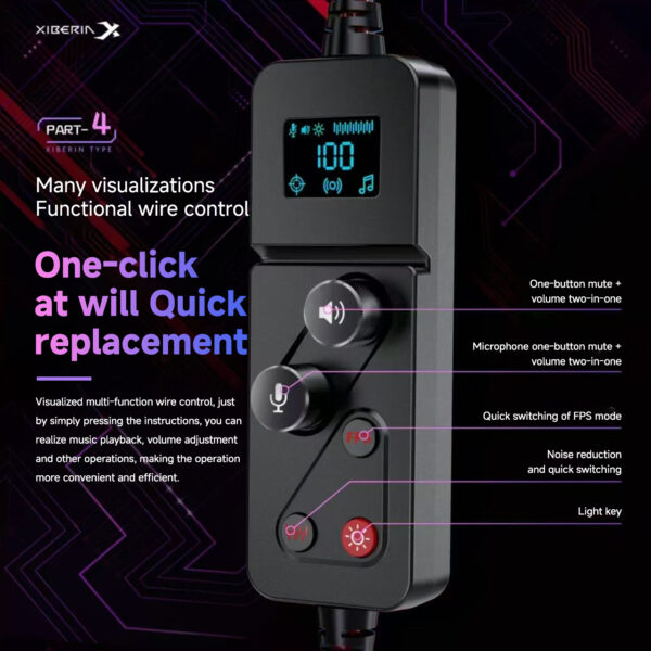 Tai nghe Gaming Xiberia T2 ENC Microphone 7.1 - Hình ảnh 10