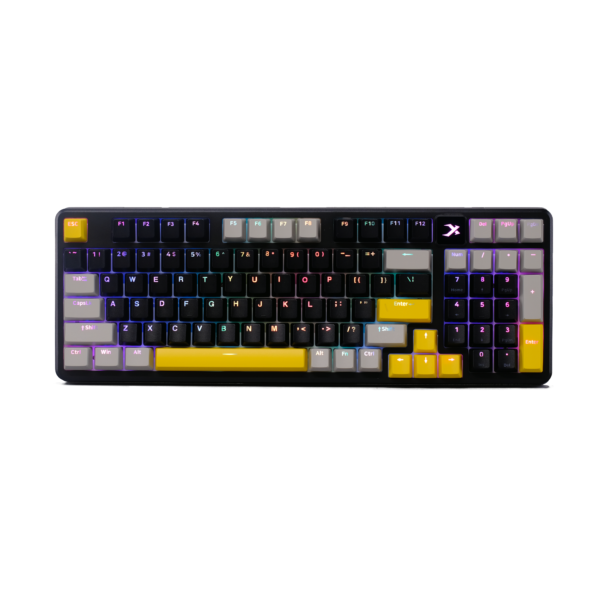 Bàn phím cơ gaming XIBERIA ICAFE CAO CẤP XS980 Sky Black xuyên LED (Hotswap/Optical axis/Led RGB/Waterproof ) - Hình ảnh 3
