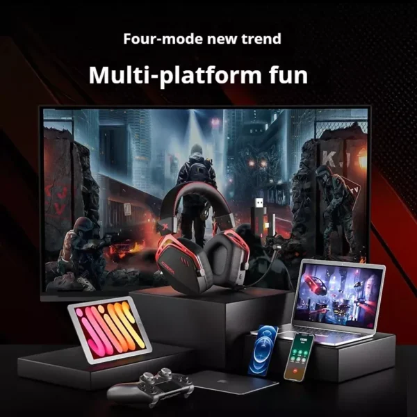 Tai nghe gaming XIBERIA K03S Wireless Four Mode Connection Ai Noise Cancelling - Hình ảnh 5